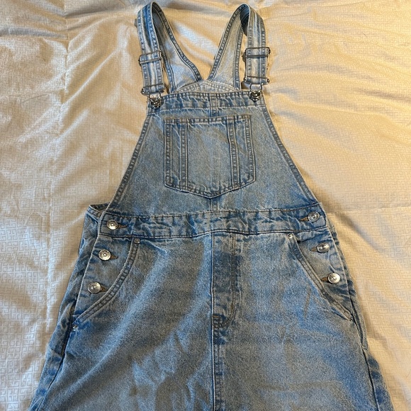 H&M Divided Jean Skirt Overalls Size 0 - Picture 1 of 3